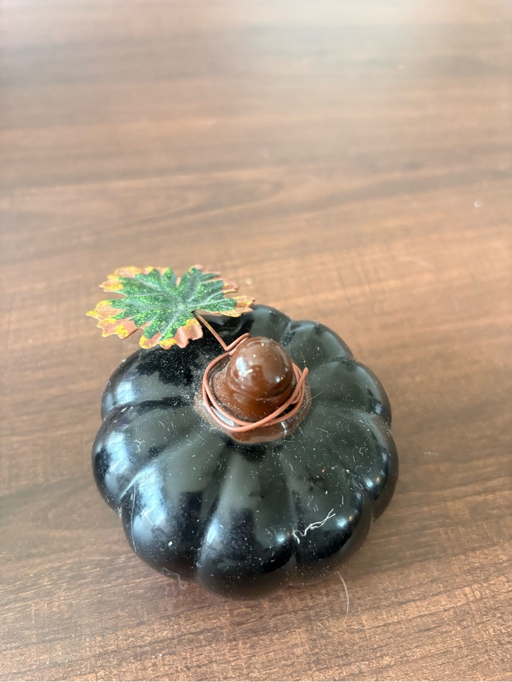 Two ceramic pumpkins - Picture 2 of 3